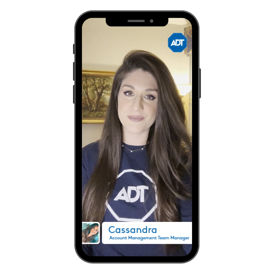 ADT employee Cassandra's video testimonial